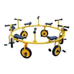 자전거 협동 회전자전거 타이 레드 TC065 회전 원형 유치원 이색 공원 소인 노란색