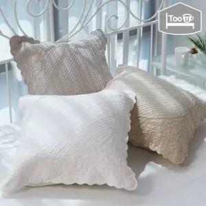 몽트 인도면 손누비 목화솜  워싱 쿠션커버2장 투유바이조희선
