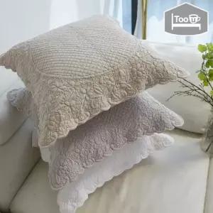 몽트 인도면 손누비 목화솜  워싱 쿠션커버1장 투유바이조희선