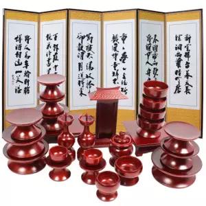 [남원공방] 간소 물푸레 제기 세트 25P + 제사병풍