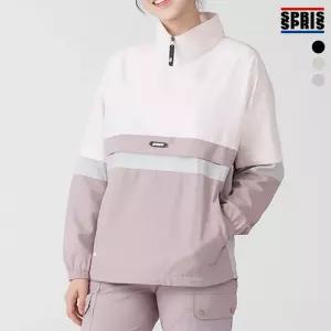 스프리스_여성 소매 탈부착 3단 배색 아노락