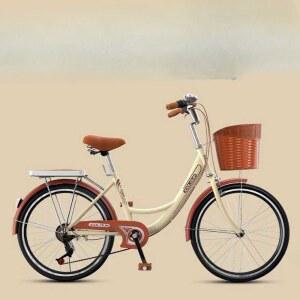 여성용 클래식자전거 중학생 24인치 26인치 출퇴근 레트로옐로우 빈티지자전거 운동 여성