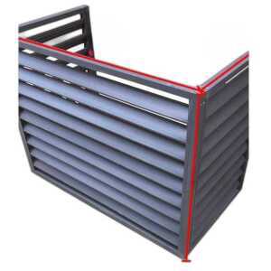 에어컨 실외기 커버 알루미늄 보호 펜스 차양막 후드