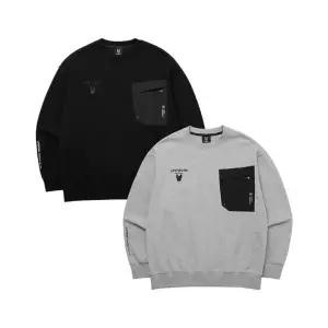 [라이프워크]긴팔티 CQK LW243MT350 포켓배색 양면지 MTM