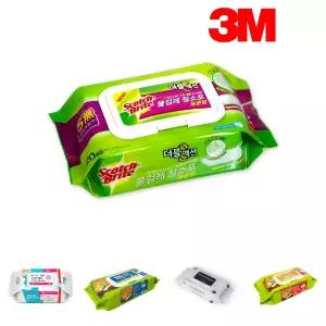 (표준형) 3M 스카치 브라이트 더블 액션 물걸레 청소포/물걸래/물청소포/점착식/먼지/바닥/물티슈/손걸레