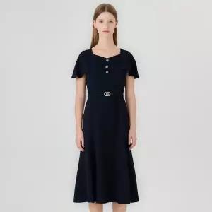 [롯데백화점]케네스레이디 숄더 포인트 벨티드 원피스 (EWOPOG01)