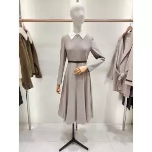 갤러리아 (라인어디션)(N557)탈부착 카라 벨티드 원피스(NWOPPK0200)