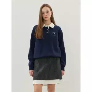 [올리브데올리브](광주신세계)메종드 로고자수 배색카라 스 셔츠 OE5WEA94