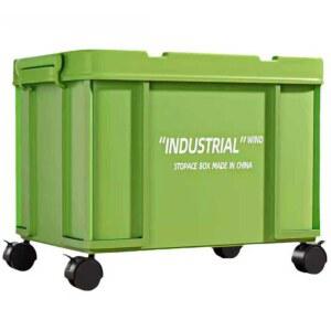 대형 리빙박스 소품정리함 보관함 바퀴달린 수납박스 소형 팬트리 화이트