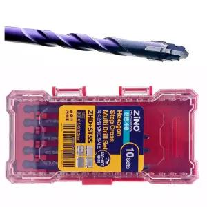 4날 4스텝 초경 육각 스텝 멀티 드릴 비트 5PCS 세트 만능 빗트 다용도 복합재 기리 날 팁 3 4 5 6 6.5 mm 카바이드 화살촉 지노 ZINO