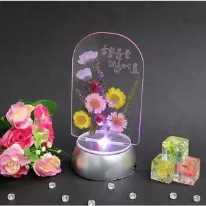 (신)압화꽃 무드등 만들기 세트 건전지 미포함