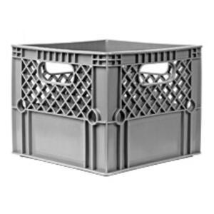 버섯농장 버섯 재배용 콘티박스 회색 플라스틱 사각바구니 23L 밀크상자 식재료보관