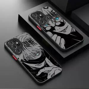 인기 고죠 사토루 하드 폰 케이스 삼성 호환 갤럭시 S25 S23 S24 울트라 S22 S21 플러스 FE A56 A36 A26 A1