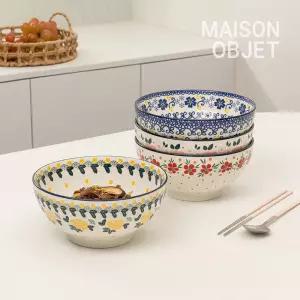 프라카 폴란드풍 도자기 면기 4P 세트