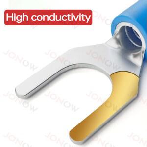 460PCS 포크 커넥터 스플 M4 박스형 전기 연결 와이어 스페이드 M6 나사 케이블 러그 빠른 압착 라이스 단자 M5