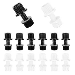 16PCS 오토바이 번호판 볼트 및 너트 프레임 고정용 나일론 나사 방청 패스너 모터사이클 액세서리