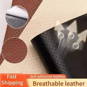 인조가죽시트지 가죽 수선패치 자동차 인테리어 시트 소파 패치용 자체 접착 수리 천공 PU 원단 스티커