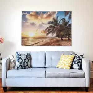 대형 패브릭 포스터 코코넛비치 M 벽장식 인테리어그림 가림천 테피스트리 인테리어액자