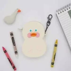 브런치 실리콘팩 백덕 귀여운키링 오리파우치 유선이어폰파우치