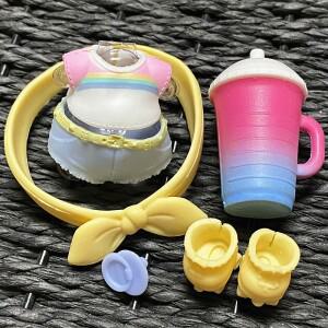 몽테조이 LOL용  의류 신발 병 액세서리 드레스 슈트 큰 자매 인형 유니콘 복장 어린이 놀이 장난감 선물 1