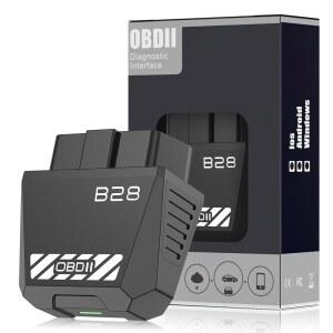차량용 OBD2 스캐너 - 코드를 빠르게 읽고 지울 수 있습니다 차량 엔진, ABS, SRS, 에어백 및 iOS Android Bluetooth 5.4와 호환되는 35,000개 이상의 문제 진단