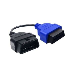 피아트(파란색)와 호환되는 피아트ECUScan 어댑터 OBD OBD2 커넥터 에어백 스캐너 진단 케이블과 ECU 스캔 도구