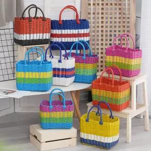 라탄바구니 쇼핑 장바구니 피크닉 소풍 바구니