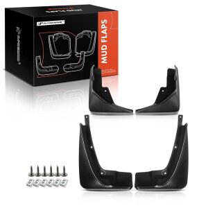 2014 2020 쉐보레 임팔라 플랩 측면 호환되는 컬러 블랙 4PCS 가드 프리미엄 스플래시 세트 머드 하드웨어 키트 조수석 액세서리가 포함된 전면 후면 운전석