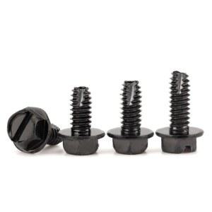8세트 스테인리스 스틸 방부식 번호판 소음 나사 세트 볼트검정색 방지