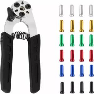 자전거 브레이크 케이블 커터 및 크림퍼 2 in 1 크림프 엔드 전문 도구