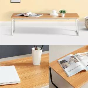 철제 원목무늬 와이드 낮은 좌식티테이블 1200 좌탁 교자상 밥상 찻상 2인