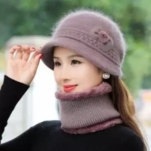 중년 여성 겨울 고급 벙거지모자 엄마 할머니 버킷햇