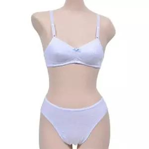 발랄한 디자인 면 주니어 A컵 브라팬티세트 WFIPU76