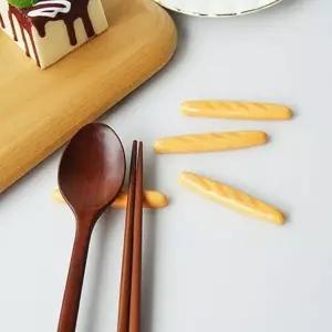 바게트빵 TB10HA51 4P 도자기 데일리 젓가락받침 세트 추천 수