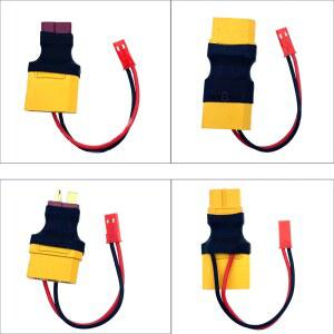 PWP XT90에서 XT60로 변환 여성형 남성형 JST 충전 커넥터 케이블 전원 어댑터 RC 자동차 보트 쉽 리포용