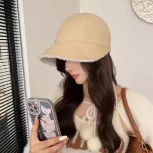 은창뽀글이 양면 스트랩 조절 챙 모자 벙거지 털모자 보온 가을 겨울 겨울모자 여성 벙거지 모자 히트 선