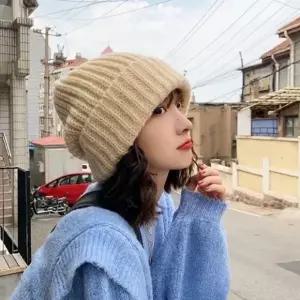 은창루즈 컬러풀 골지 니트 비니 모자 털모자 보온 가을 겨울 겨울모자 여성 벙거지 모자 히트 선물 단체