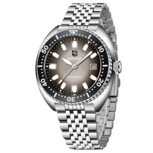 [미국배송] 남성용 BENYAR 자동 시계 아날로그 스테인리스 스틸 기계식 시계 5천만 방수 캘린더 발광 비즈니스 손목시계