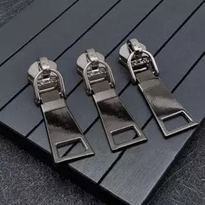 8호 튼튼 지퍼 고리 슬라이더 10p세트(그레이) 옷슬라이더 가방 침구 이불 용슬라이더