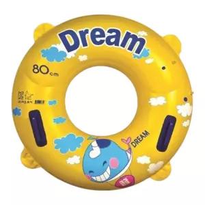 국내산 KC인증 드림 원형 손잡이 튜브 80cm 수영 물놀이 어린이 청소년 이용품유아 아기 성인 하트 보행기