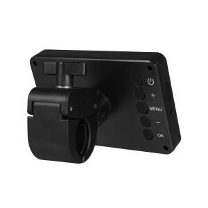 호환 핸들바 자전거 거울  4.3인치 모니터 야간 투시경 150을 갖춘 1080P 충전식 후방 카메라  광각 보기