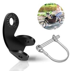 [미국배송] 12.2MM 벌리 자전거 히치 화물 트레일러 커플러 부착 어댑터 각도 교체 커넥터 / 반려동물 반려견용