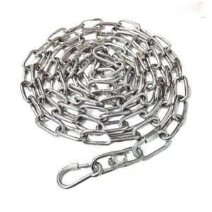 대형견쇠사슬 목줄 쇠줄 큰개 스테인리스 2MM 체인 개줄 리드줄 맨체인 304 스틸 소재 6M 목걸이
