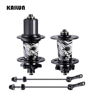 MTB 자전거 허브 32H 4 베어링 퀵 릴리스 디스크 브레이크 알루미늄 스틸 앞/뒤 (산악