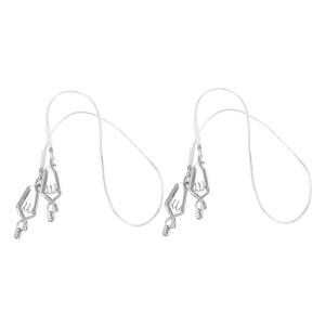 밀리스텐 2pcs 펜싱 헤드 라인 커넥터 고전도 마스크 코드 클램프 경량 포일 케이블 클립 교육용 신뢰할 수 있는 액세서리