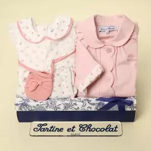 [롯데백화점]타티네쇼콜라 레이플라워원피스SET(백일돌원피스선물세트)TTPMOE051P