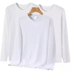 3장세트 제이케이 빅사이즈 순면100% 무지 티셔츠 면티 오버핏 긴팔티 화이트 2XL~3XL