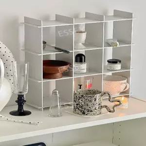 메탈 컵선반 3x3 선반 컵보드 알루미늄 철제선반