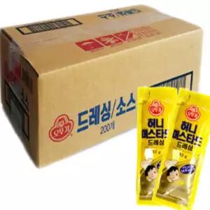 오뚜기 허니머스타드 12g x 200개 1박스 드레싱 소스 배달용 일회용소스