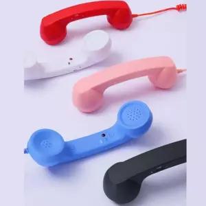 레트로 수화기 c타입 옛날전화기 유선 휴대폰 이어폰